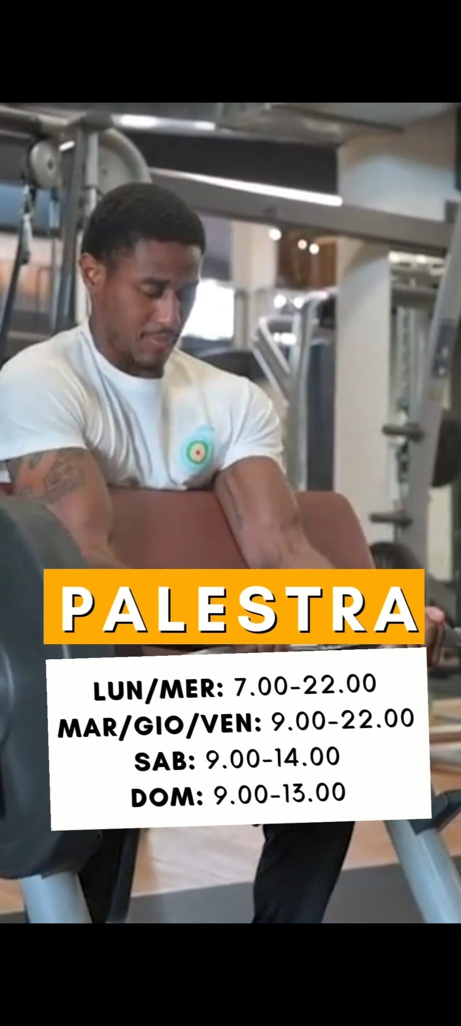 ESTENSIONE ORARI DELLA SALA ATTREZZI